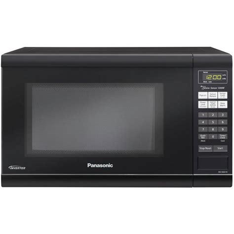 Panasonic microwave inverter 1200w - The Child lock feature prevents the electronic operation of the oven. It does not lock the door. Most Panasonic microwaves can are locked using the following method: To Lock - Press the [Start] button three times. Time of day will disappear and “LOCK” or a lock symbol appears on the screen. To Unlock - Press [Stop/Reset] button three times.